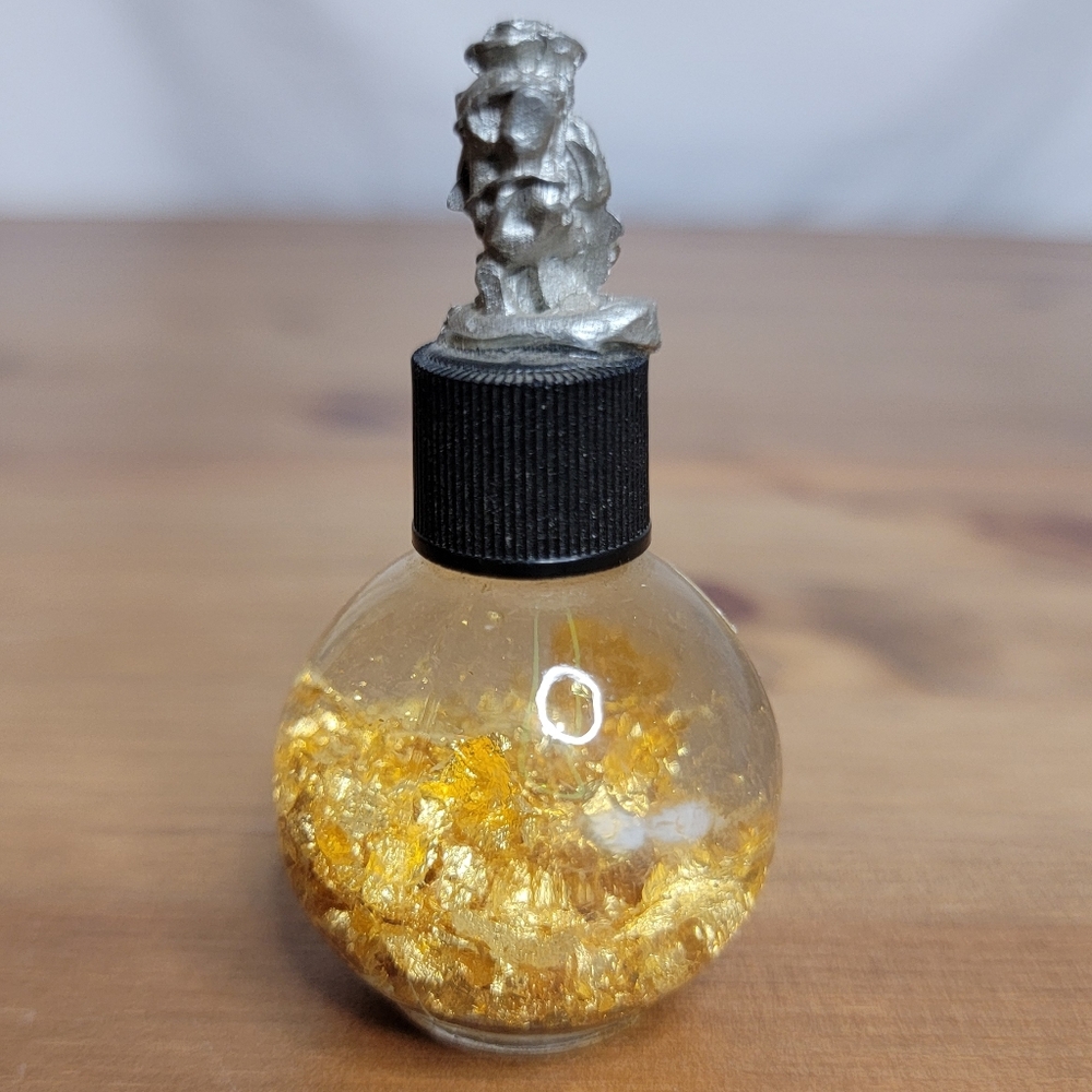 Genuine Gold Montana Decorative Bottle Souvenir With Gold Flakes - Picture 3 of 6